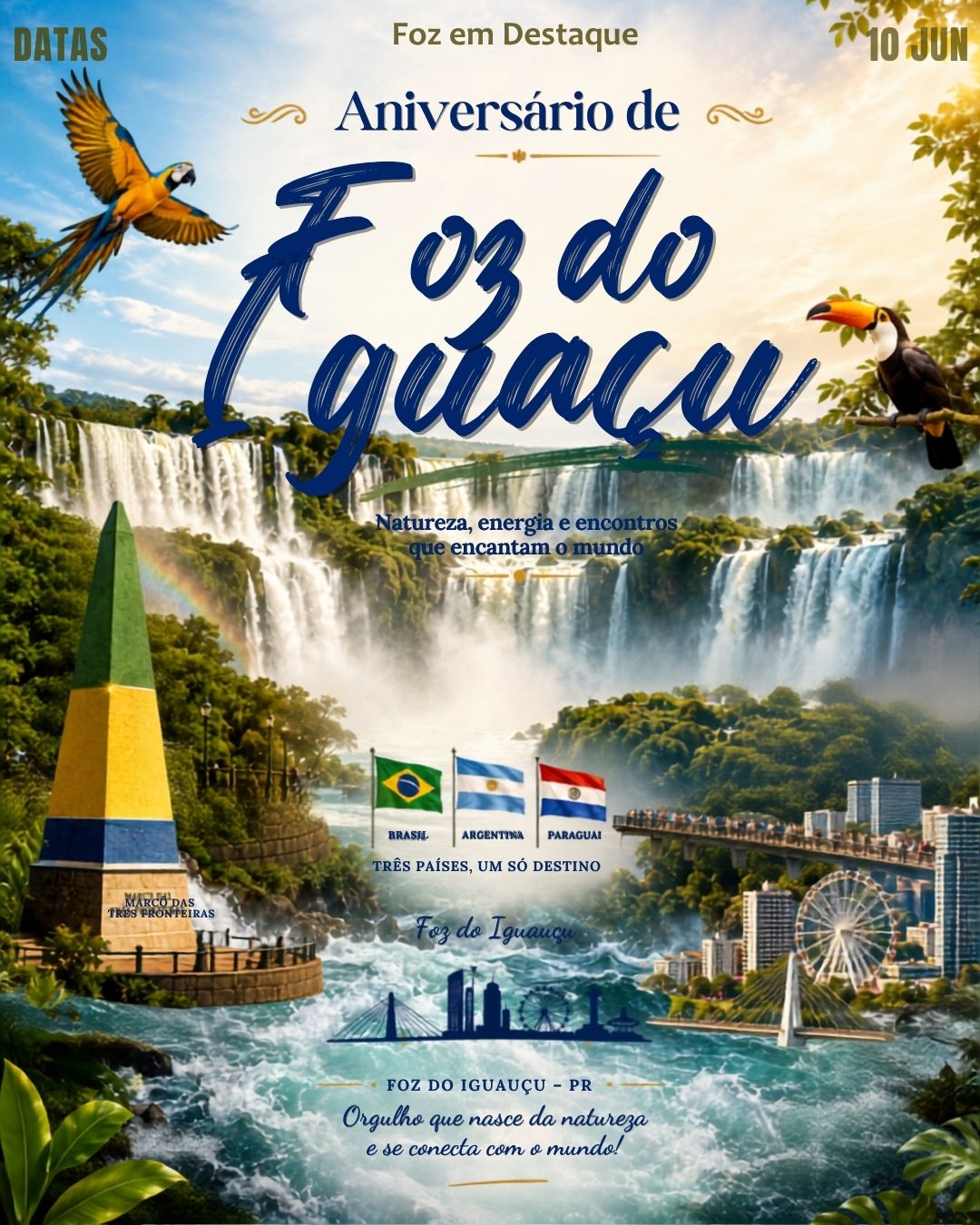 5 DATAS COMEMORATIVAS FOZEMDESTAQUE 10/06/2026