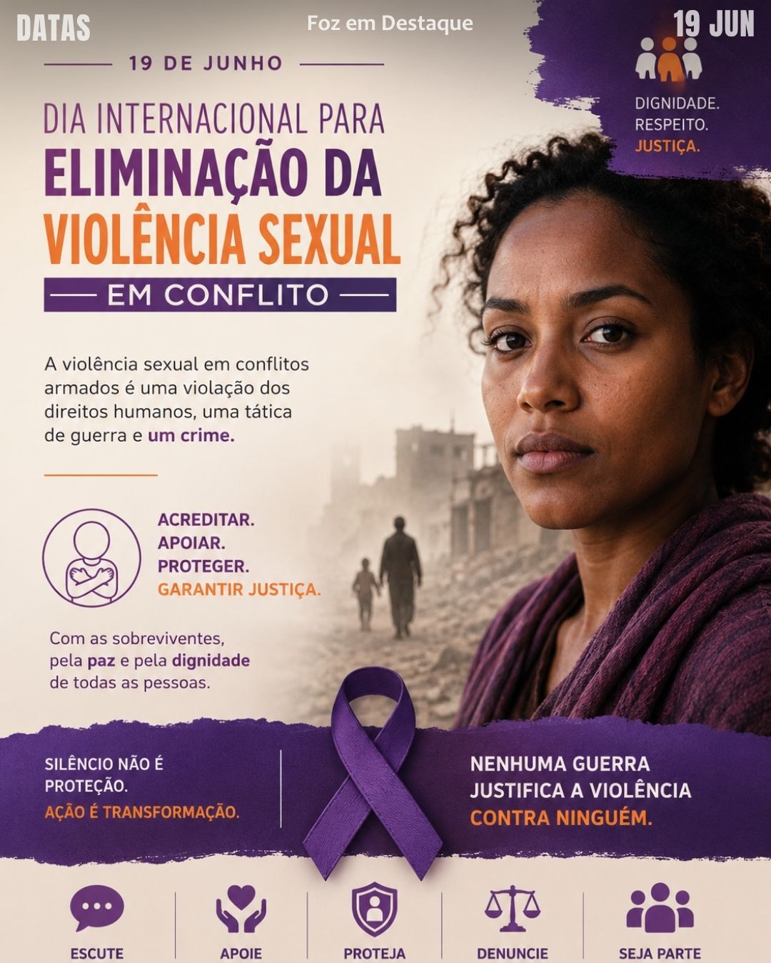 6 DATAS COMEMORATIVAS FOZEMDESTAQUE 19/06/2026