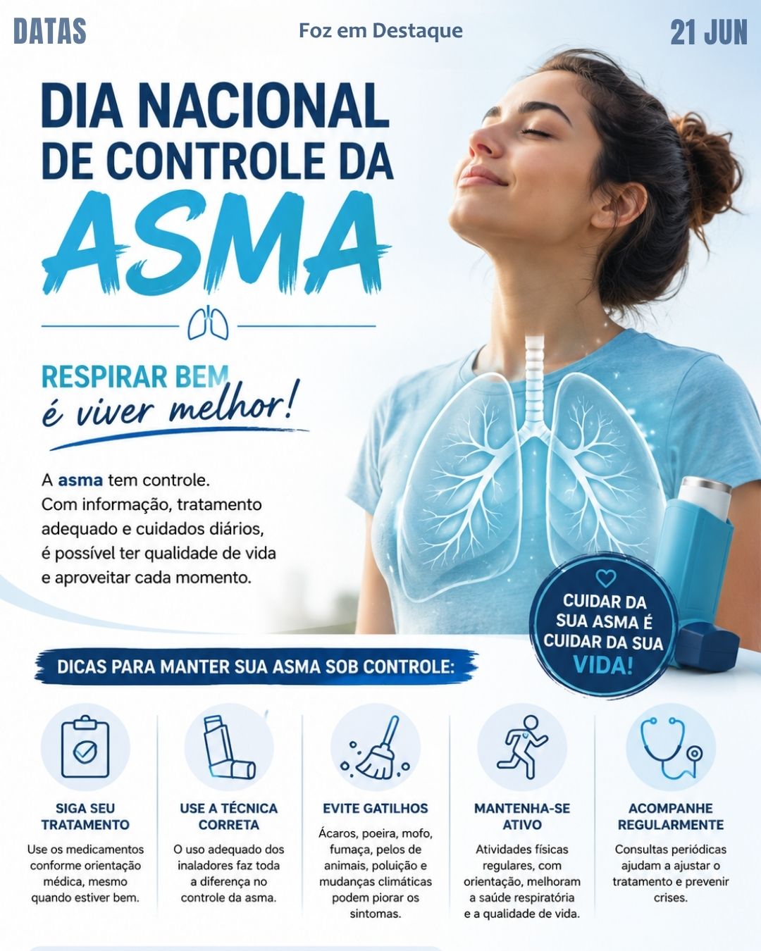 6 DATAS COMEMORATIVAS FOZEMDESTAQUE 21/06/2026