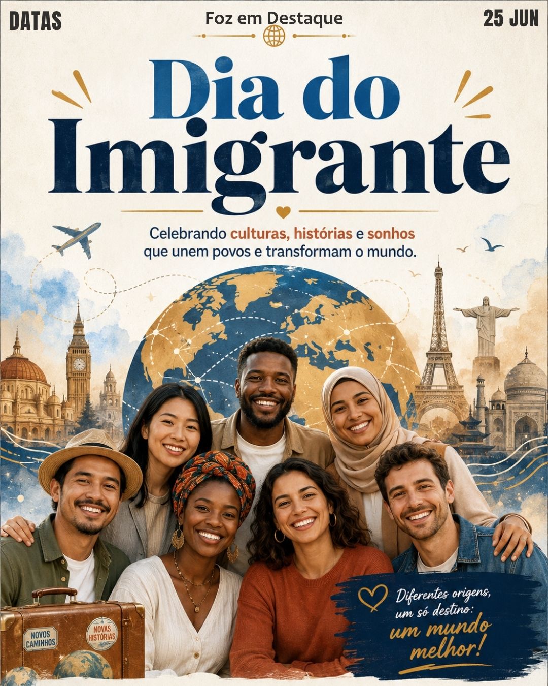 DATAS COMEMORATIVAS FOZEMDESTAQUE 25/06/2026