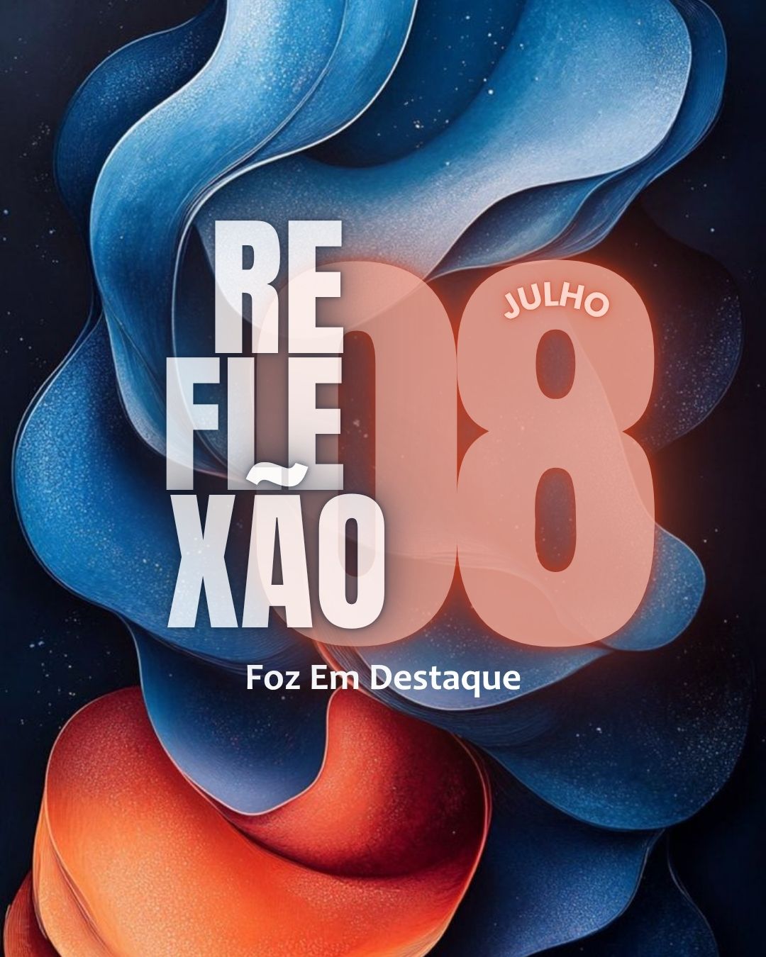 Arte digital sofisticada inspirada na resiliência e na liderança estoica para o portal Foz em Destaque em 2026.