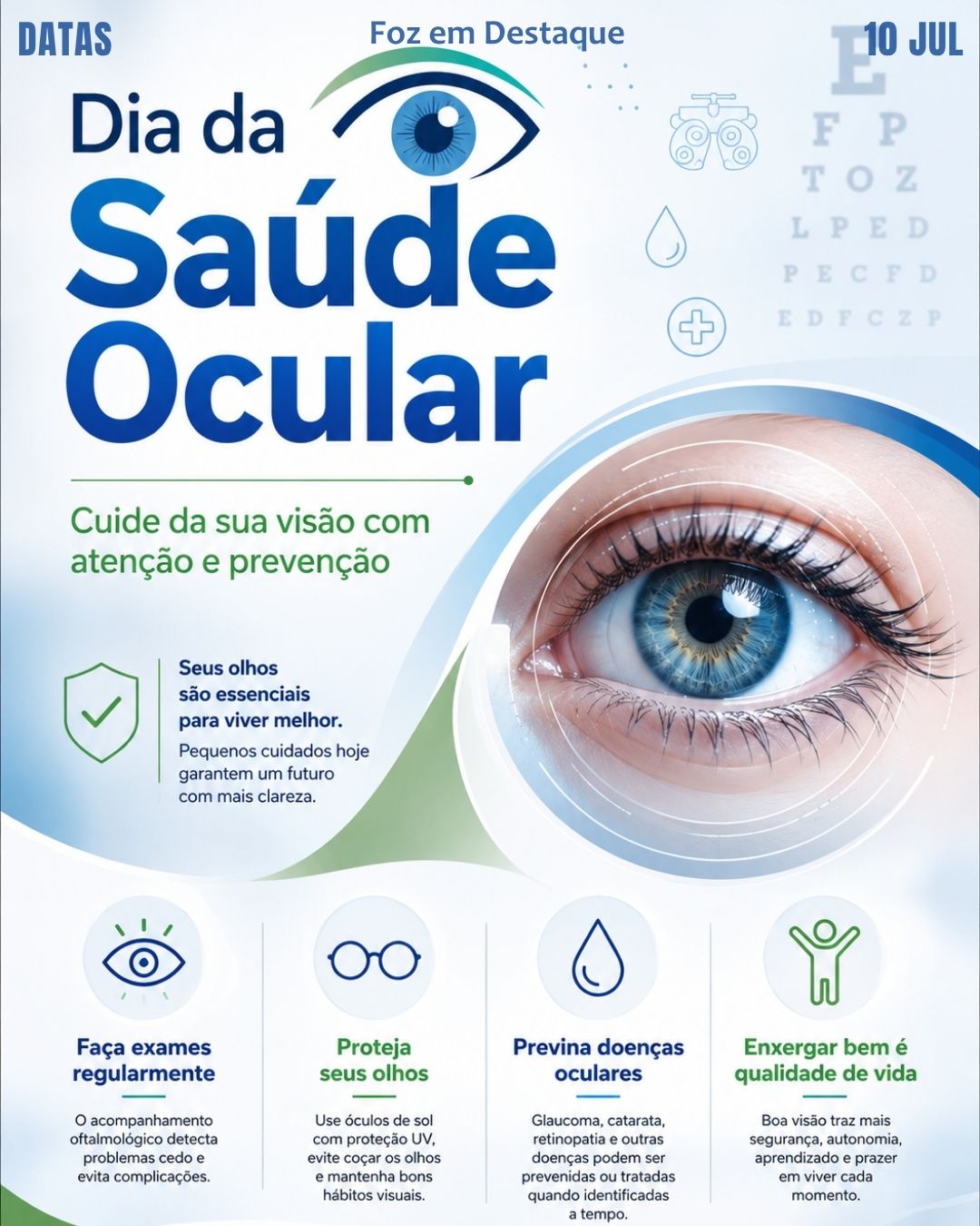 8 DATAS COMEMORATIVAS FOZEMDESTAQUE 10/07/2026