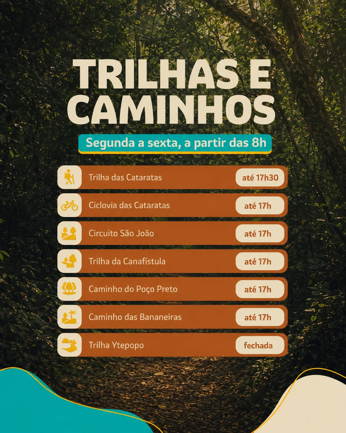 05 Trilhas e Caminhos Cataratas 05 Trilhas e Caminhos Cataratas