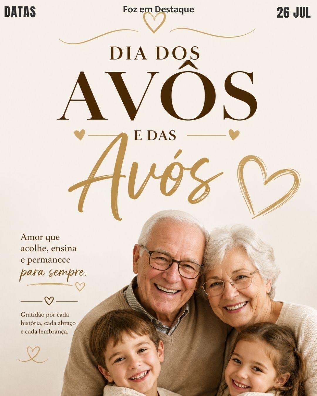 7 DATAS COMEMORATIVAS FOZEMDESTAQUE 26/07/2026