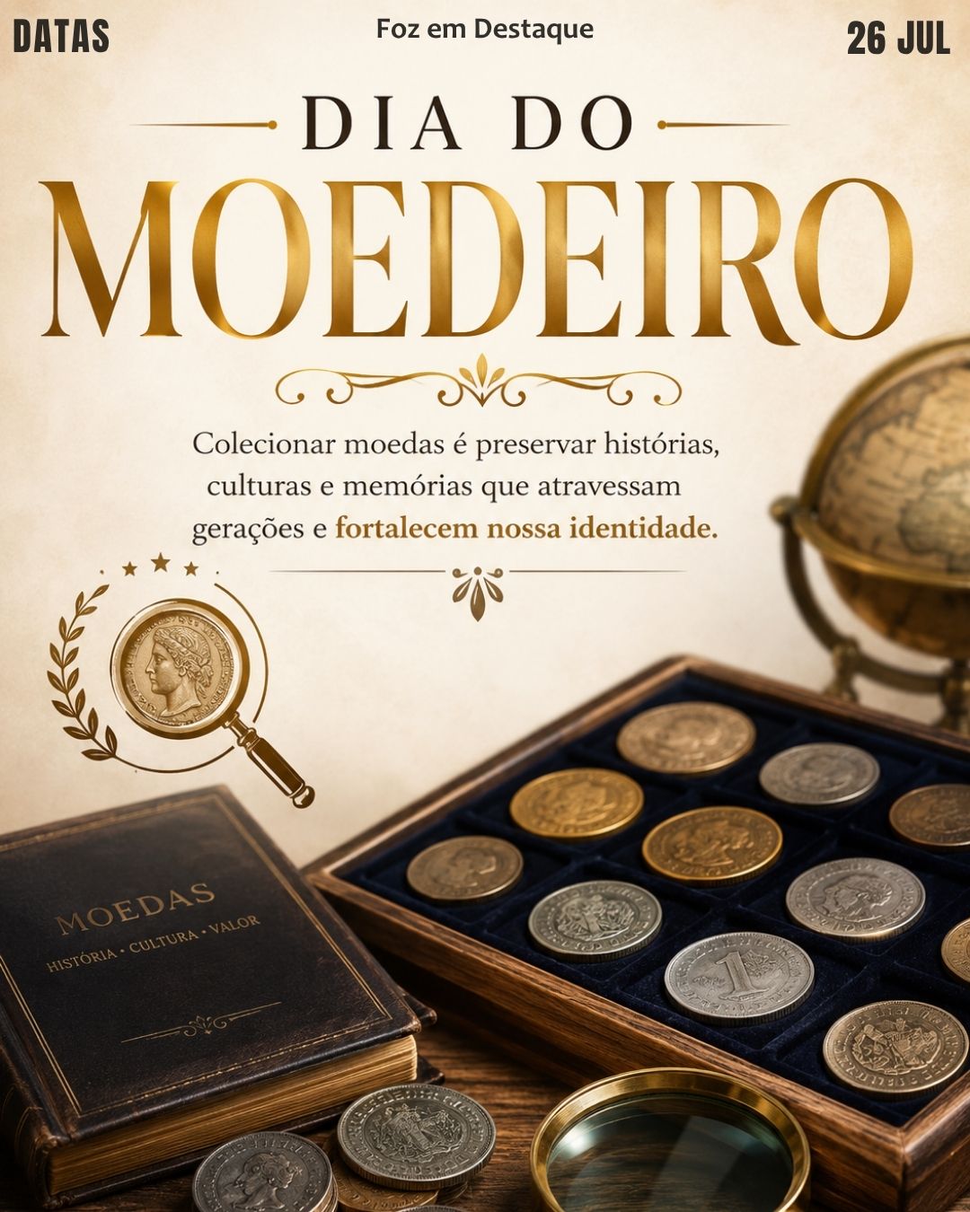 5 DATAS COMEMORATIVAS FOZEMDESTAQUE 26/07/2026