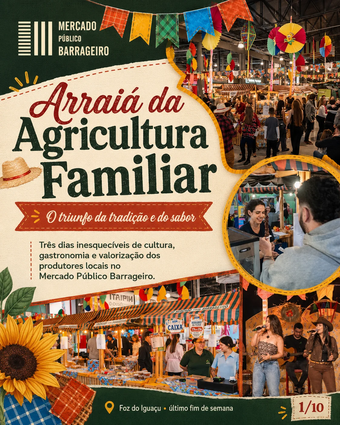 ARRAIÁ DA AGRICULTURA FAMILIAR BARRAGEIRO (1) Sucesso do Arraiá Mercado Público Barrageiro 2026