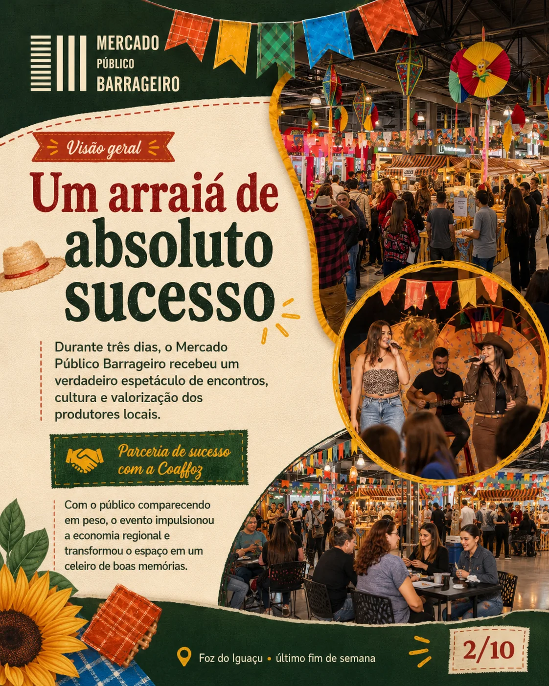 ARRAIÁ DA AGRICULTURA FAMILIAR BARRAGEIRO (2) Sucesso do Arraiá Mercado Público Barrageiro 2026