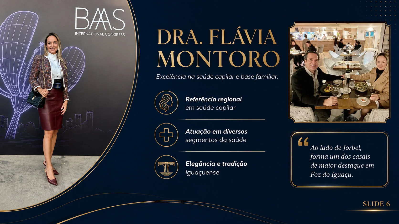 06 Autoridade e Charme: Dra. Flávia Montoro brilha como referência absoluta em saúde capilar e prestígio social.