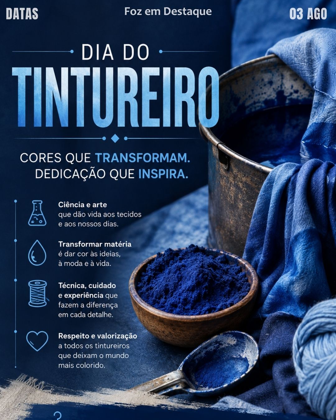 6 DATAS COMEMORATIVAS FOZEMDESTAQUE 03/08/2026
