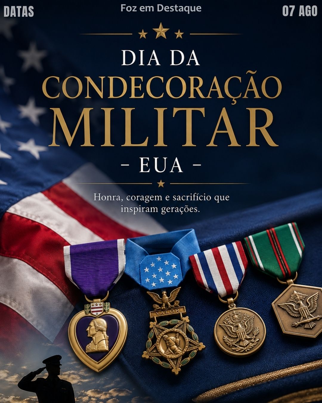 5 DATAS COMEMORATIVAS FOZEMDESTAQUE 07/08/2026