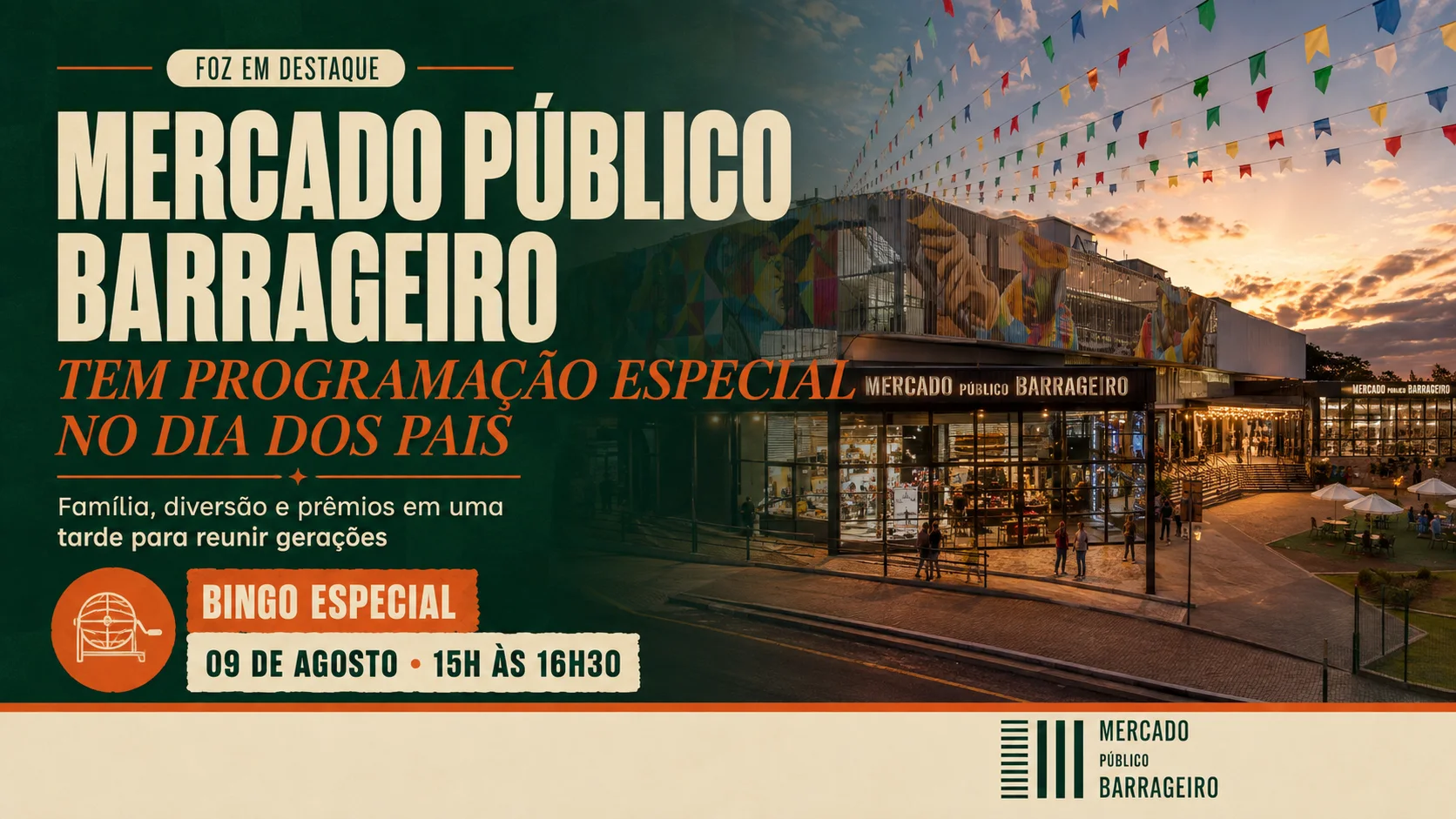 Dia dos Pais Foz Famílias Celebram o Dia dos Pais no Mercado Público Barrageiro