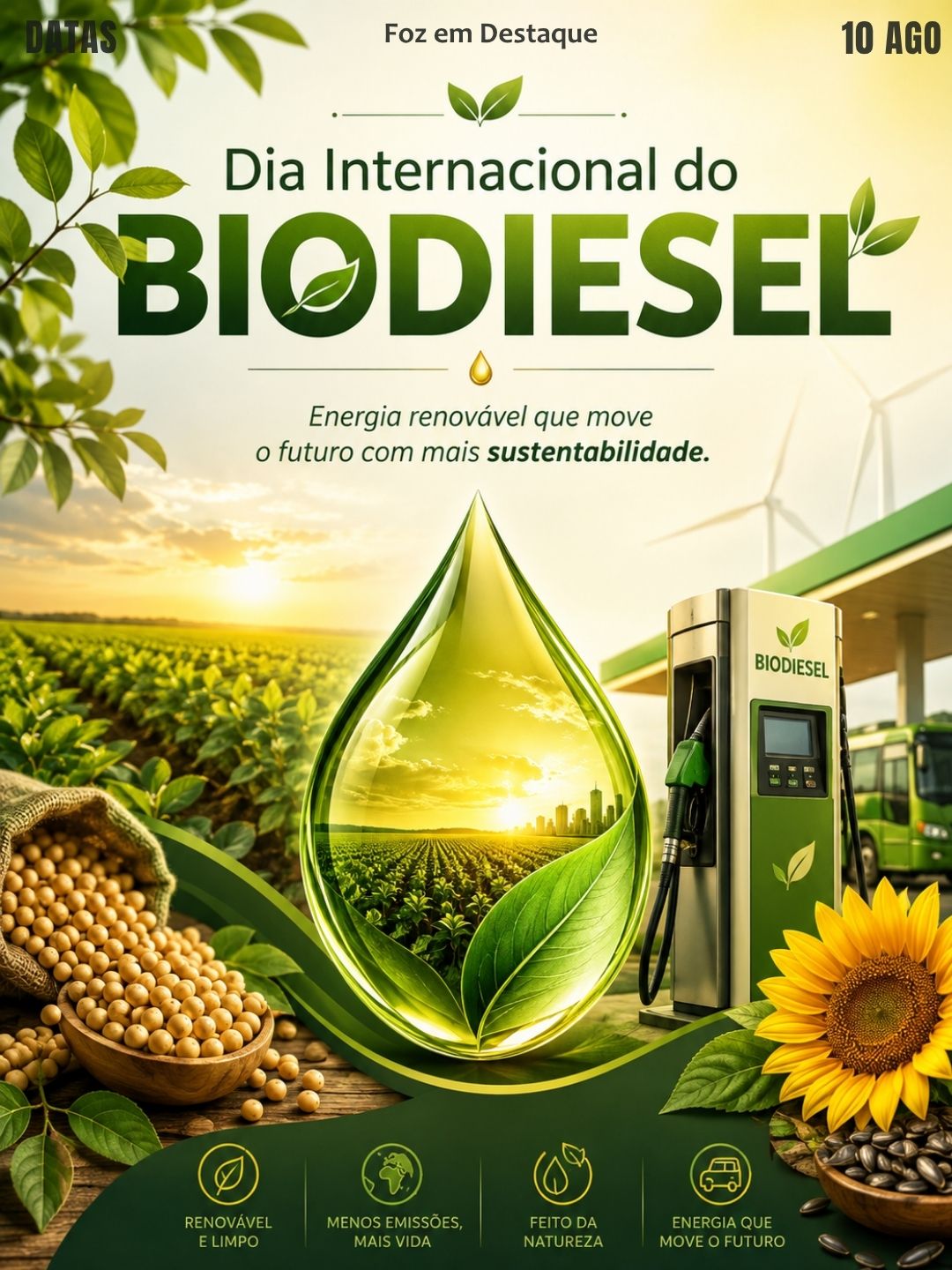  DATAS COMEMORATIVAS FOZEMDESTAQUE 10/08/2026