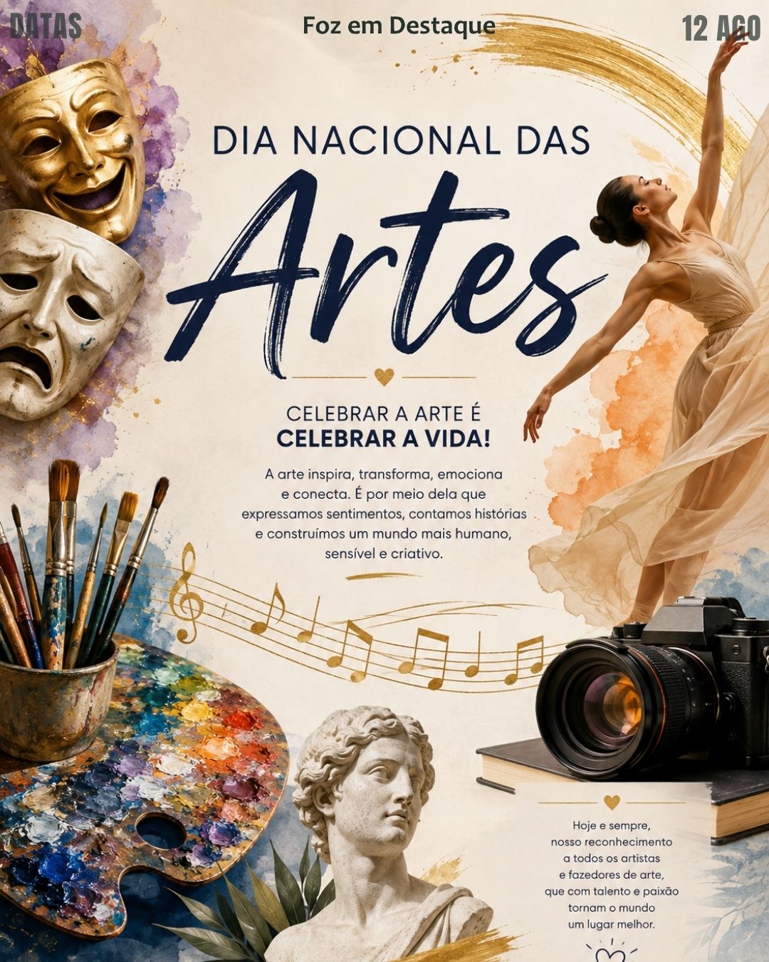 6 DATAS COMEMORATIVAS FOZEMDESTAQUE 12/08/2026