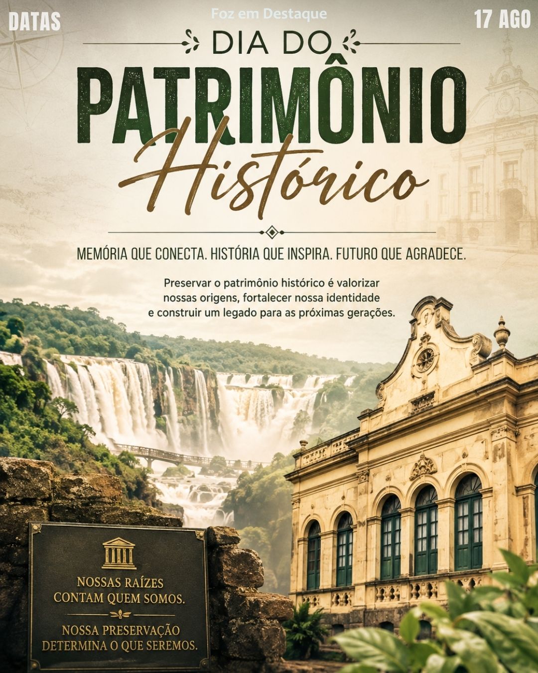 5 DATAS COMEMORATIVAS FOZEMDESTAQUE 17/08/2026