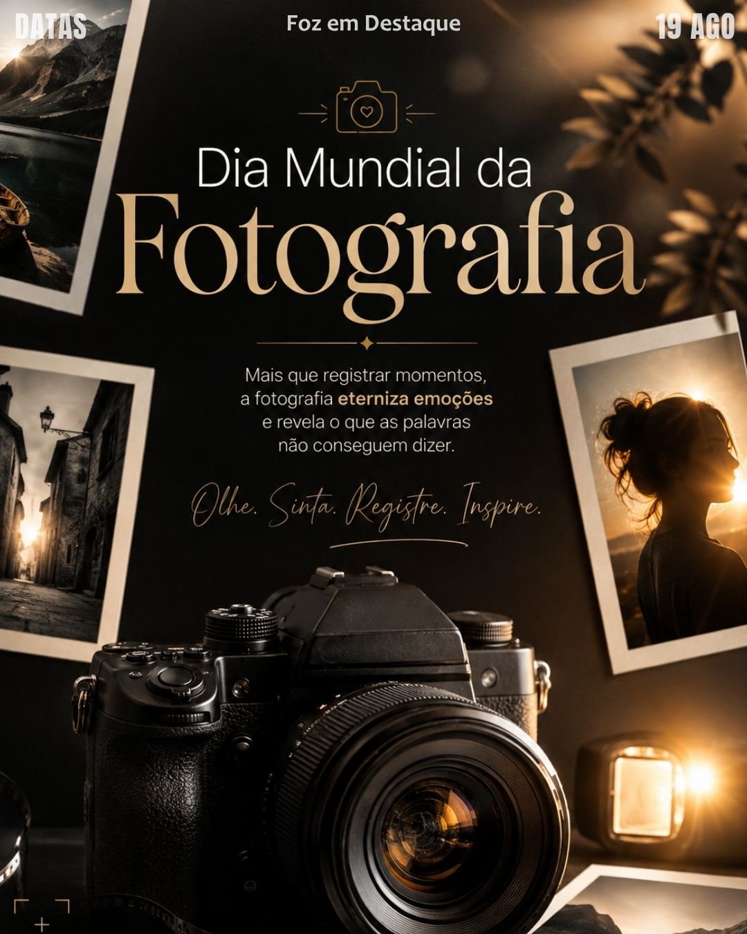 5 DATAS COMEMORATIVAS FOZEMDESTAQUE 19/08/2026