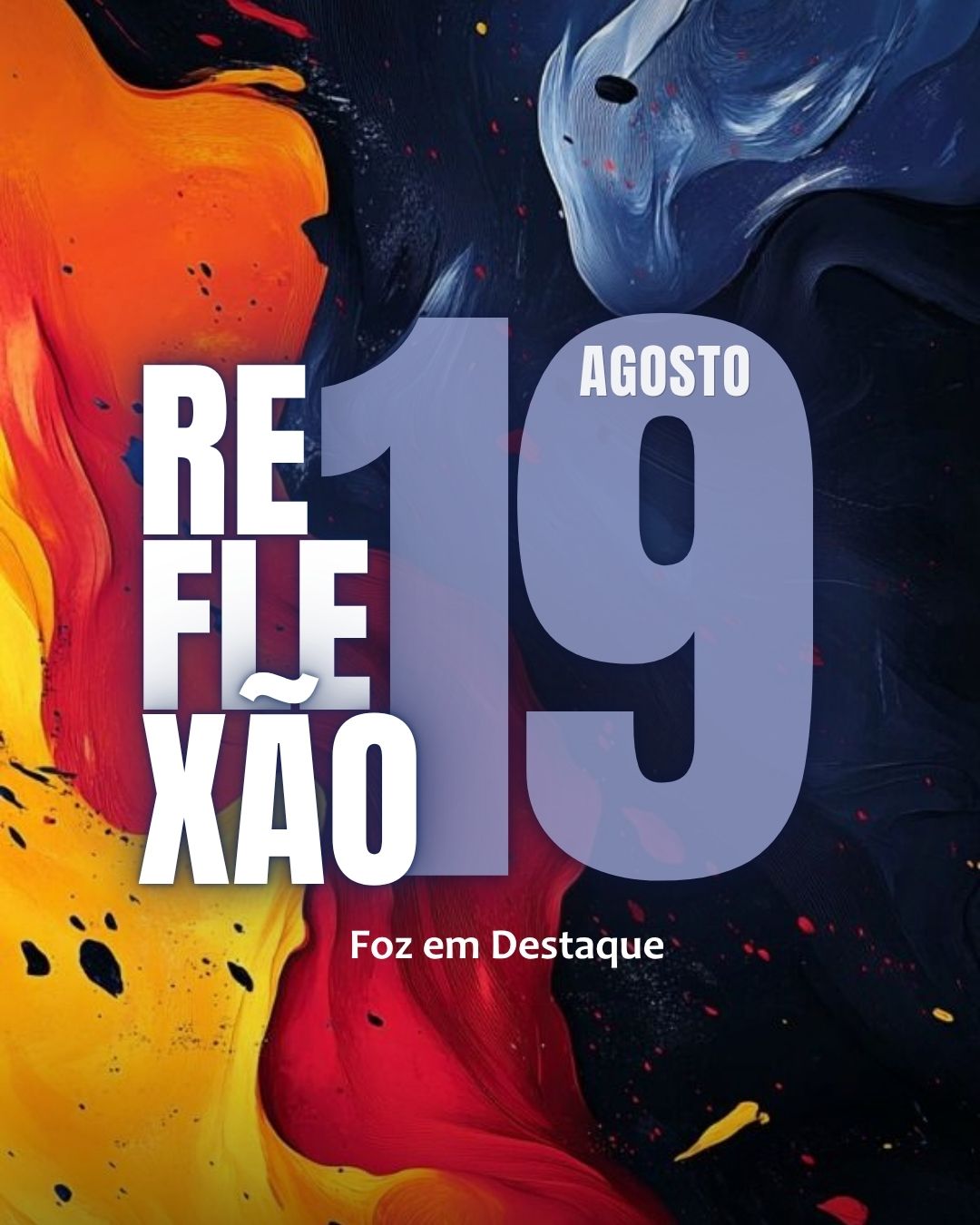 Reflexão Diária Foz em Destaque 19-08-2026 Imagem minimalista e elegante representando o conceito de autoconstrução e visão de futuro na Tríplice Fronteira.