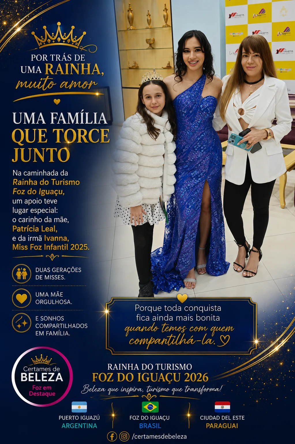 Reina del Turismo Trinacional Nicole Nuez, por Foz do Iguaçu