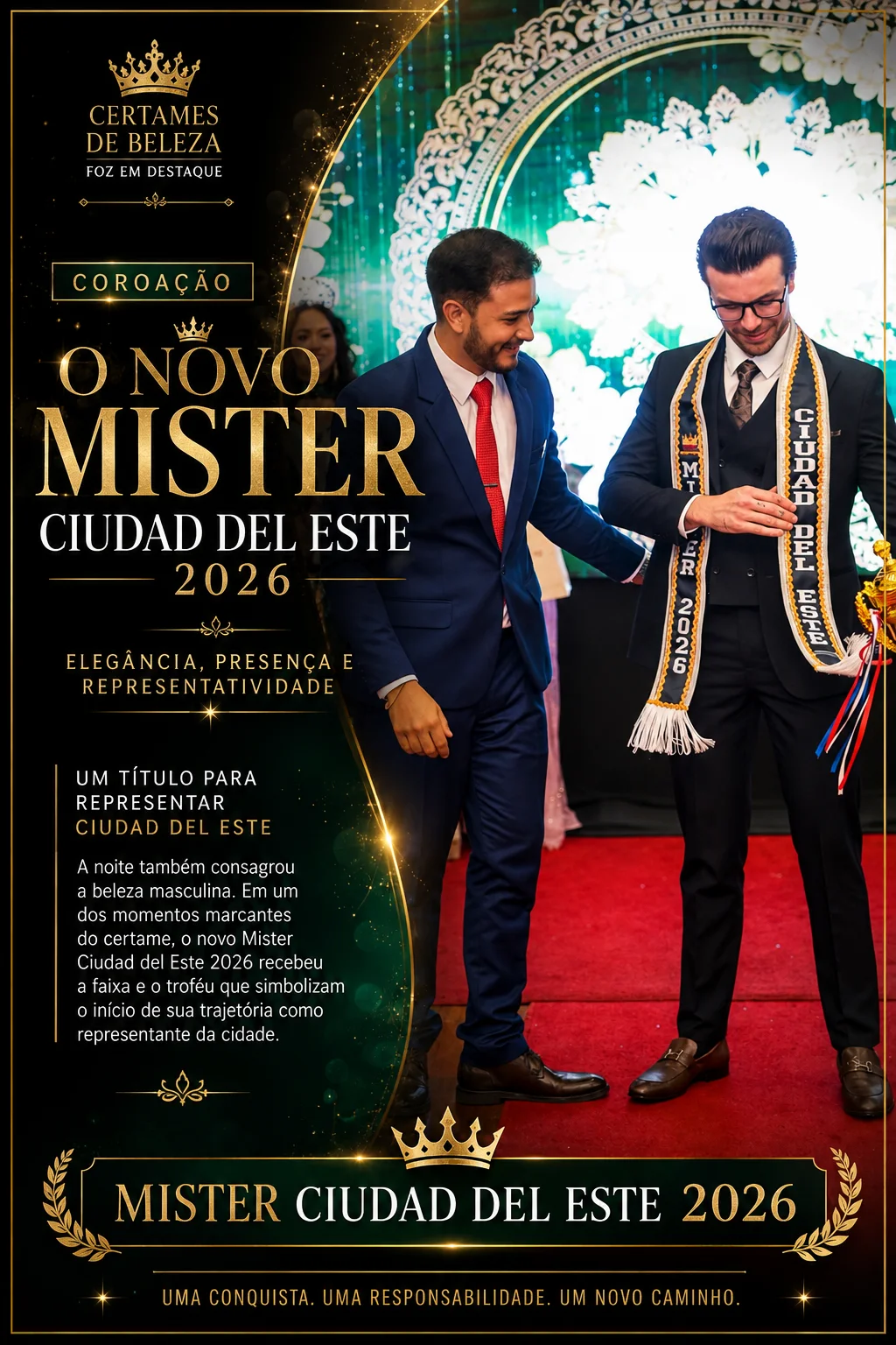 ChatGPT Image 21 de ago. de 2026, 03 26 56 Carlos Miguel Tristao como Mister Ciudad Del Este 2026