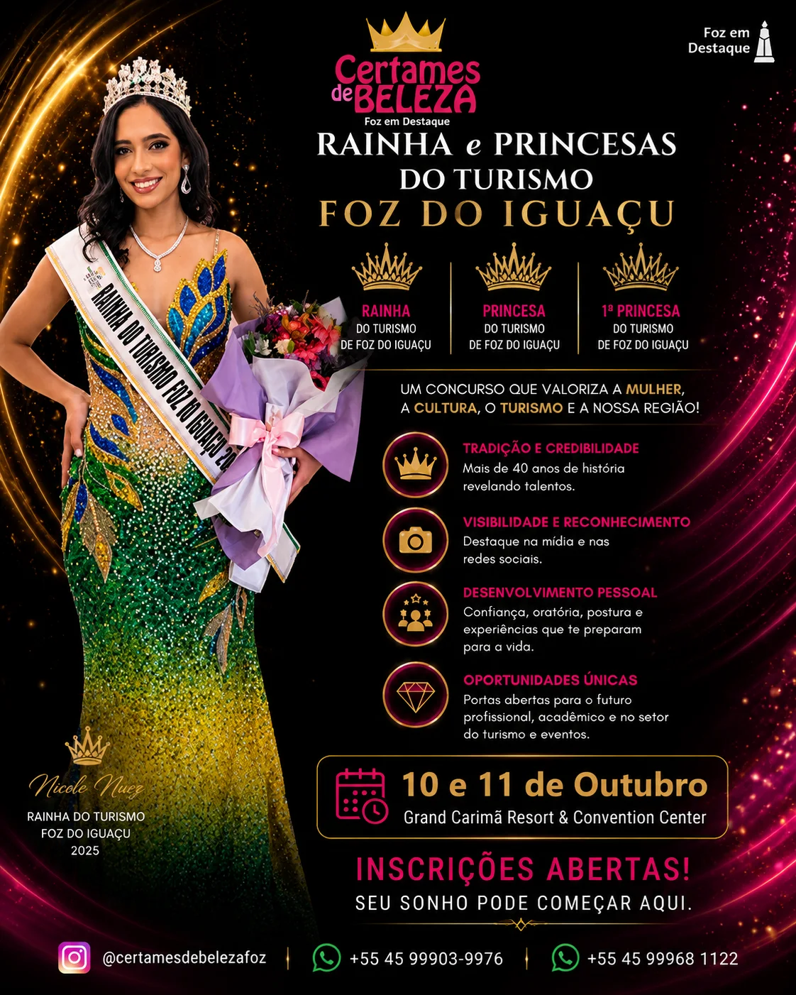 Nicole Nuez (Rainha do Turismo Foz do Iguaçu