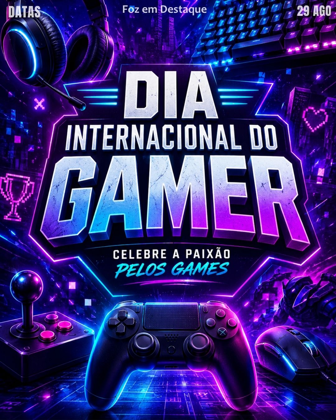 7 DATAS COMEMORATIVAS FOZEMDESTAQUE 29/08/2026
