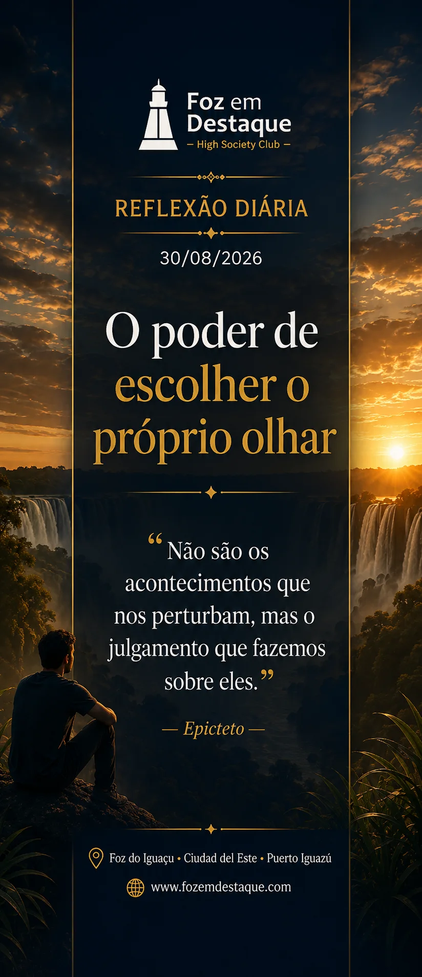 O poder de escolher o próprio olhar — Epicteto Reflexão com Epicteto: o poder de escolher o próprio olhar