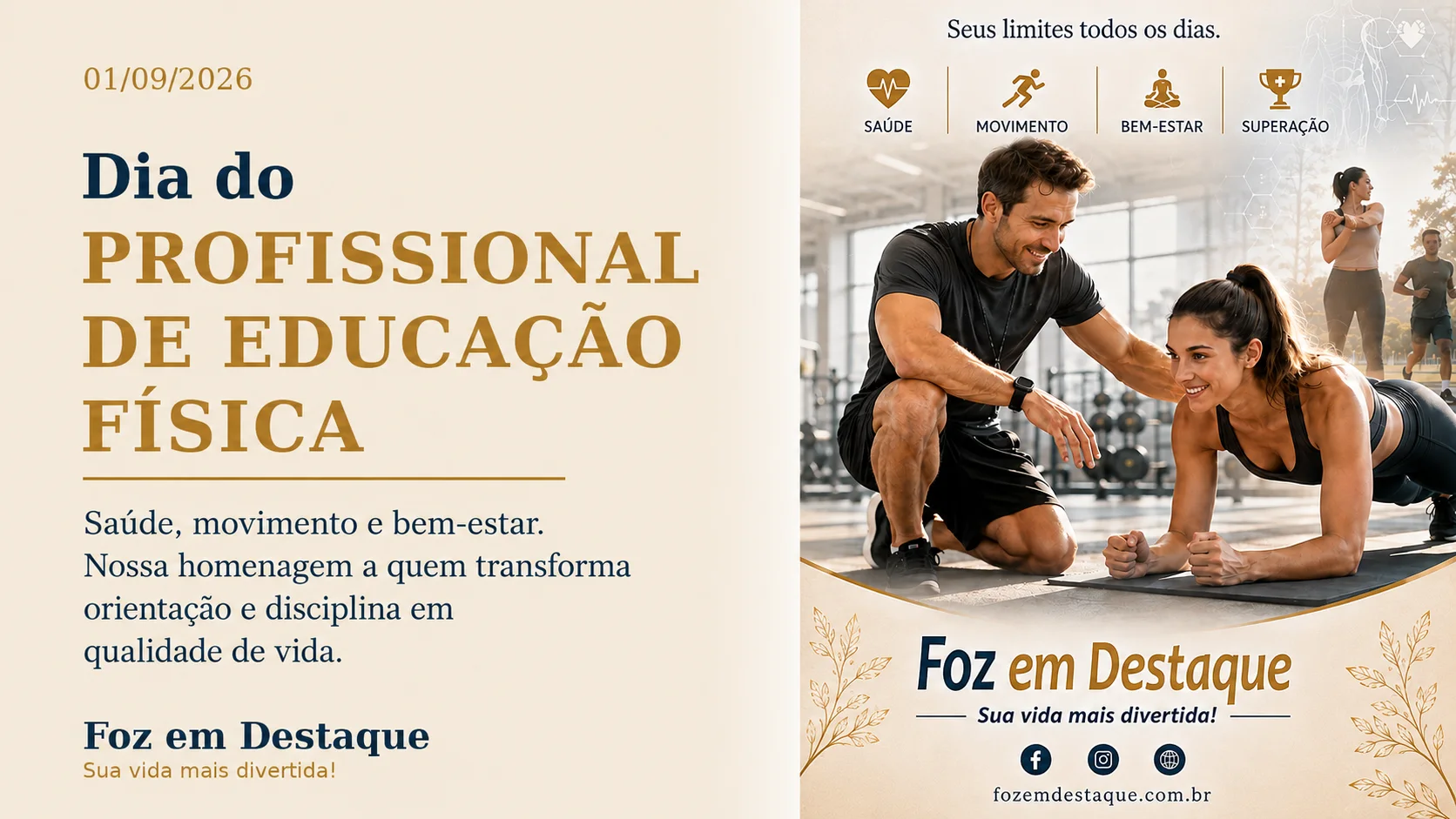 datas comemorativas de 1º de setembro Dia do Profissional de Educação Física