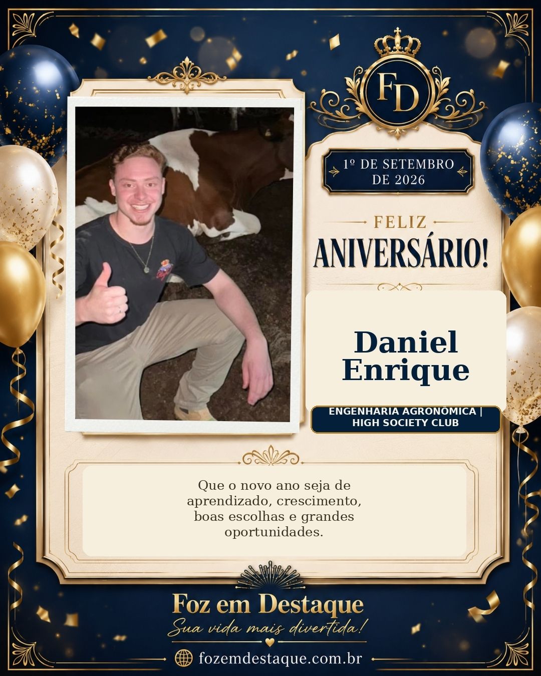9 Daniel Enrique Engenharia Agronômica | High Society Club