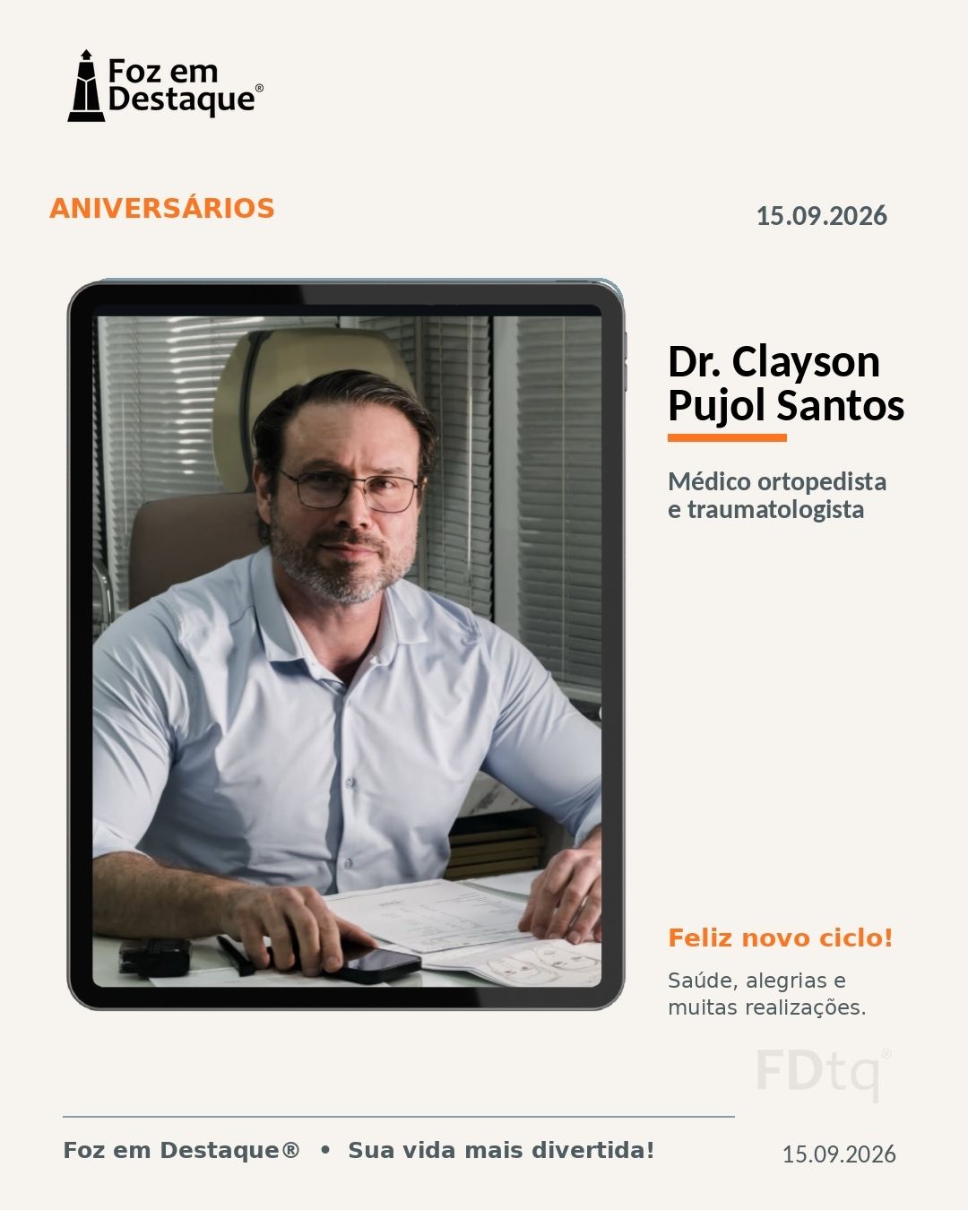 Dr. Clayson Pujol Santos