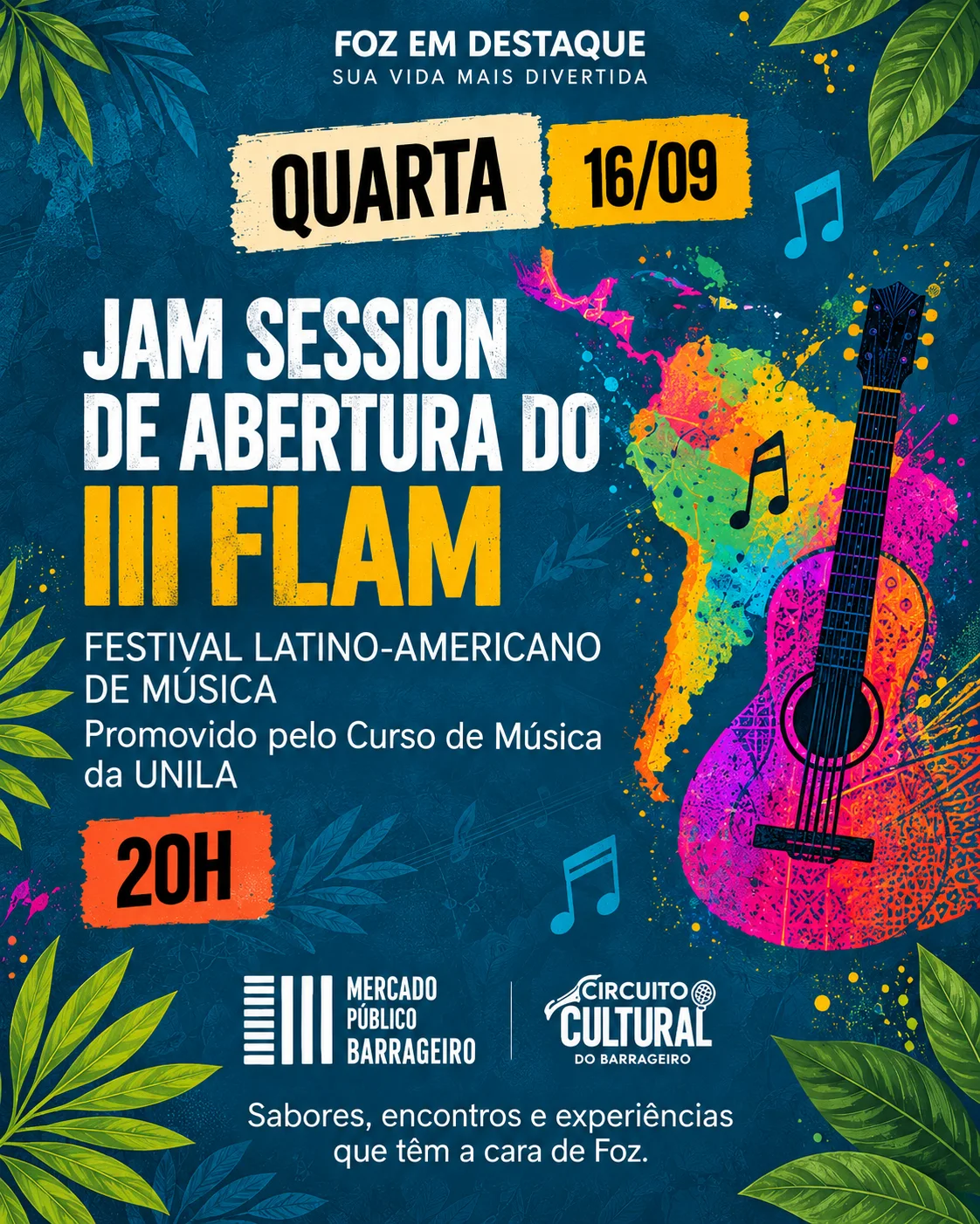 programação Mercado Público Barrageiro Música latino-americana abre a programação