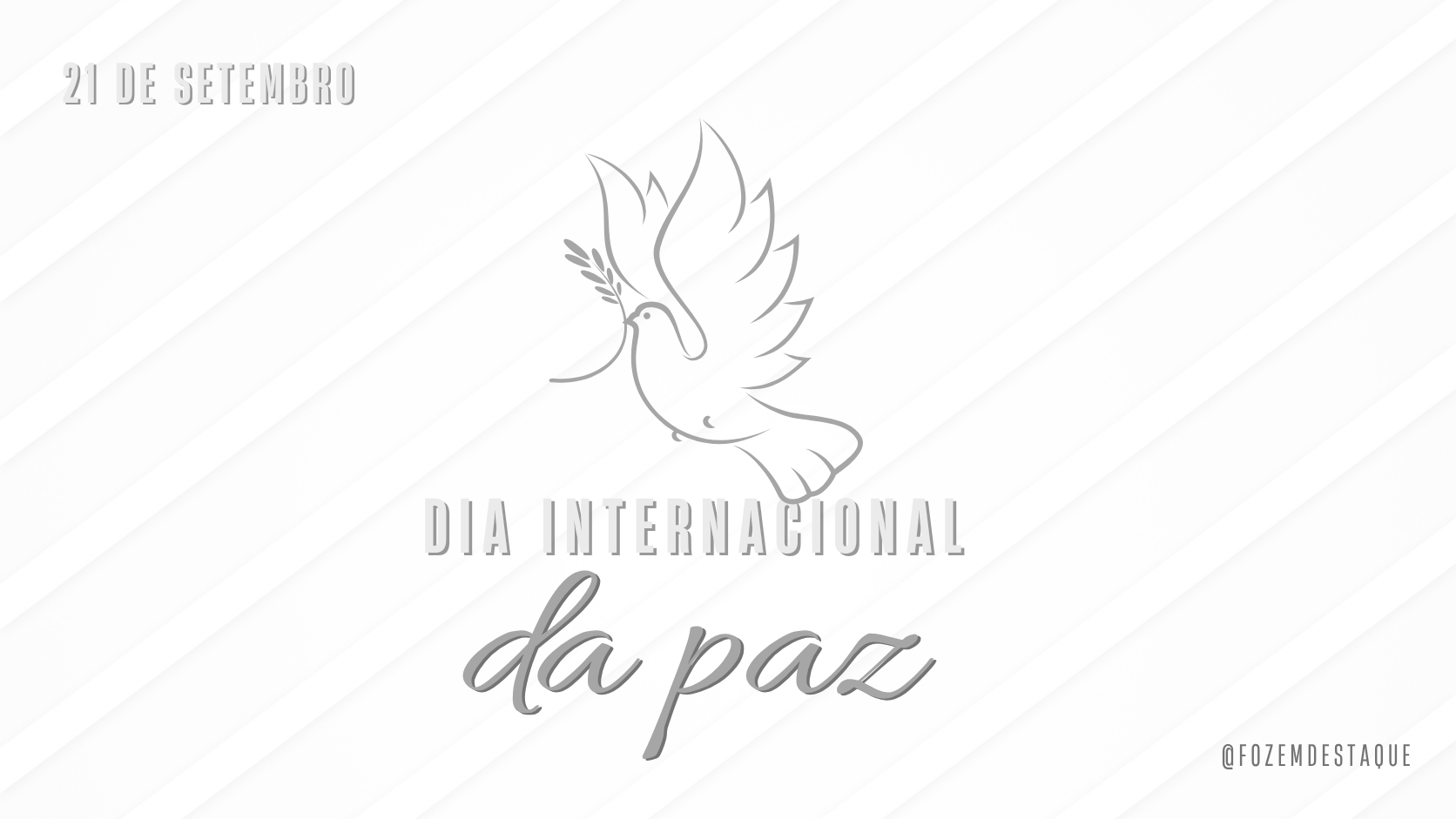 datas 21 de setembro Dia Internacional da Paz