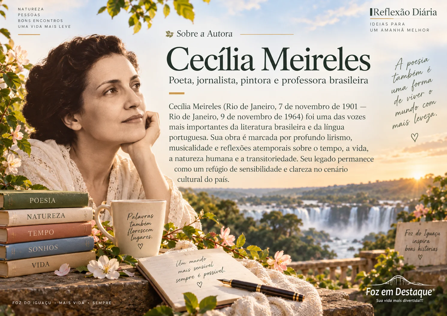 reflexão diária sabedoria estações Cecília Meireles