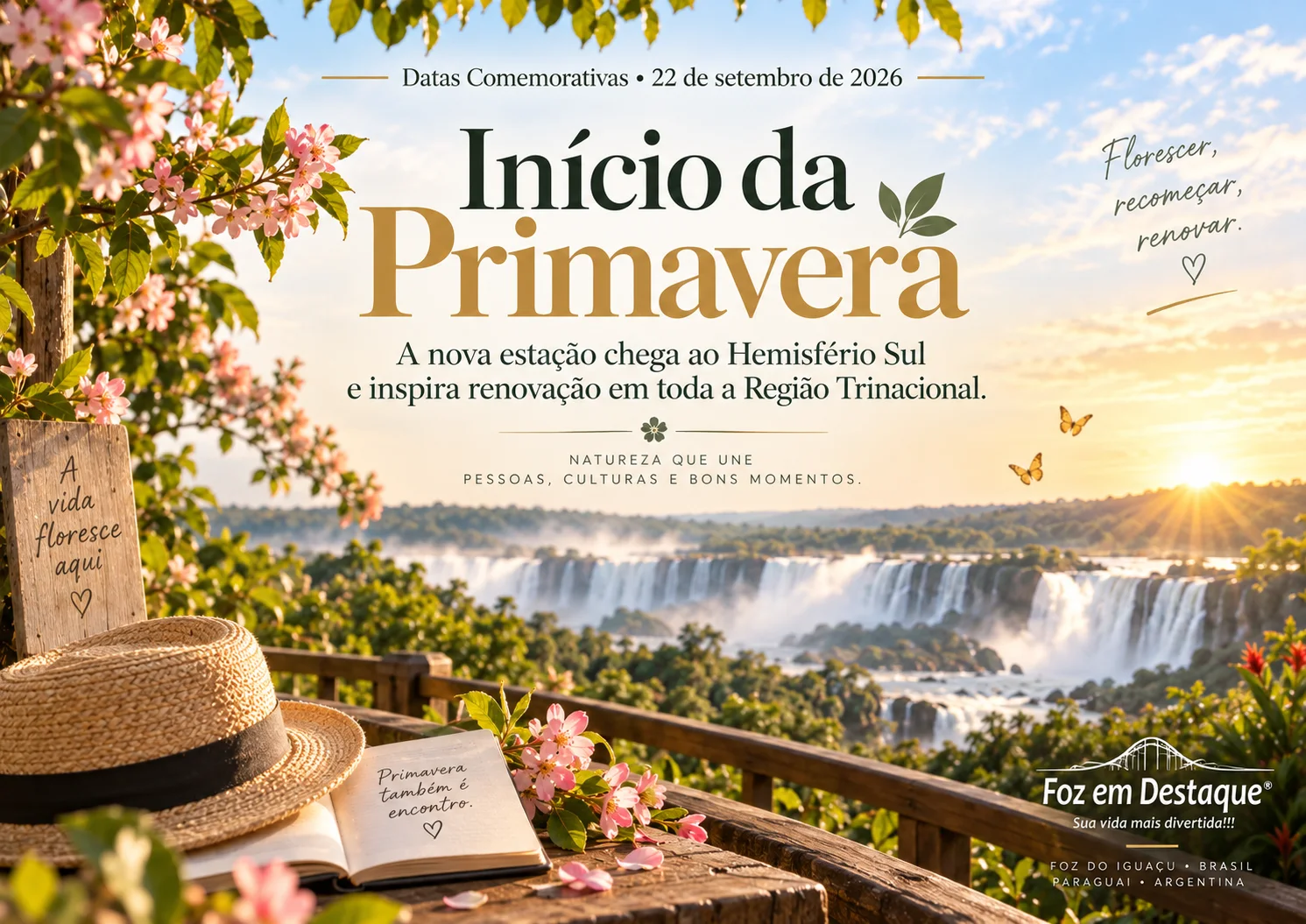 datas comemorativas 22 setembro Início da Primavera no Hemisfério Sul