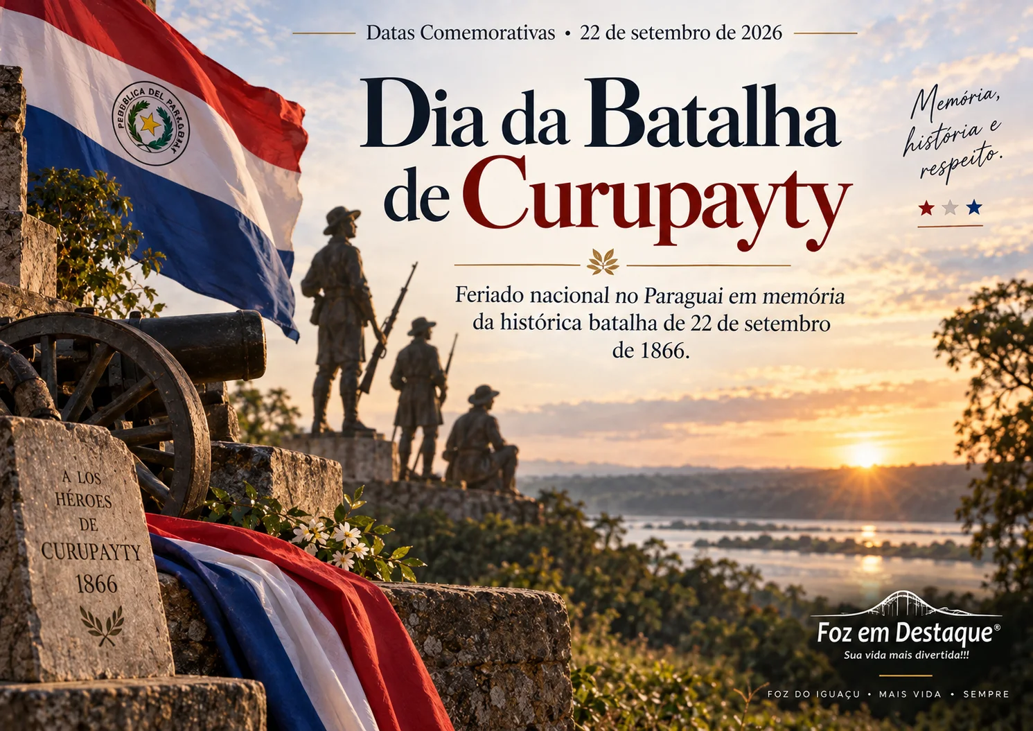 datas comemorativas 22 setembro Dia da Batalha de Curupayty (Feriado Nacional no Paraguai)