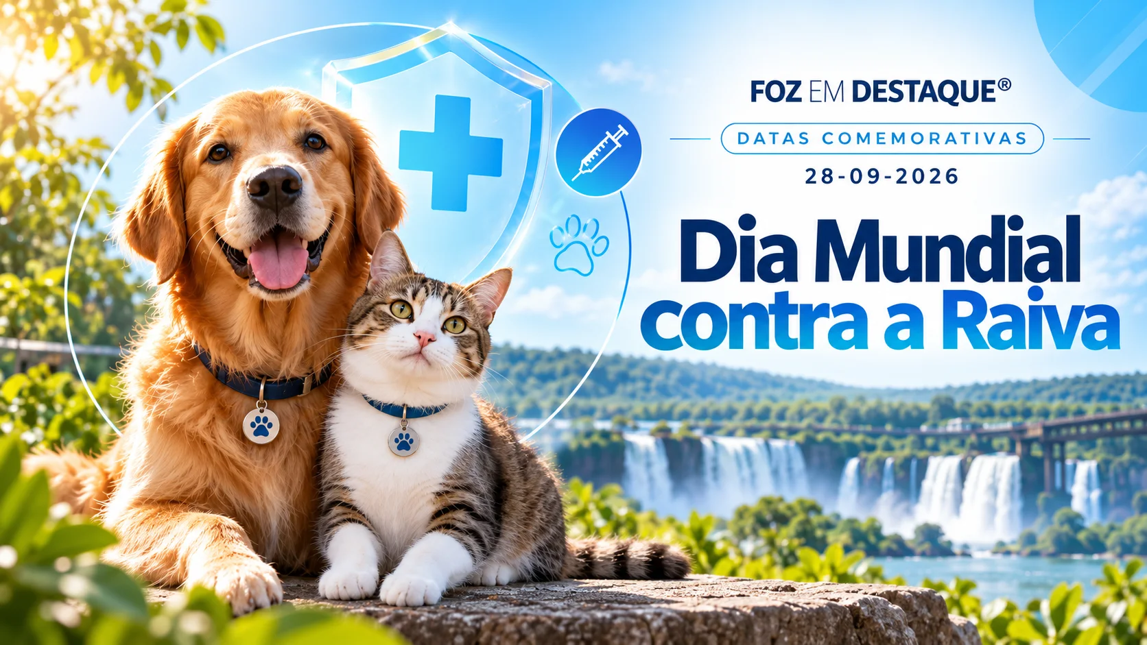 datas comemorativas 28 de setembro foz do iguacu Dia Mundial contra a Raiva