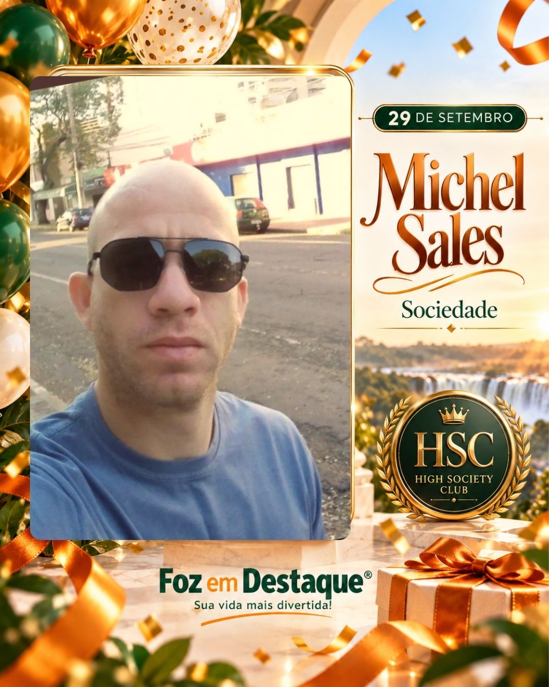 Aniversariantes de 29 de Setembro Michel Sales