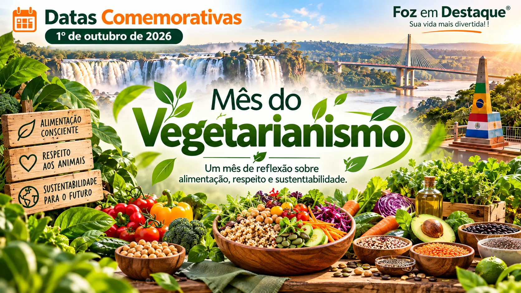 02 — Mês do Vegetarianismo — Portal — 01 10 2026 Mês do Vegetarianismo