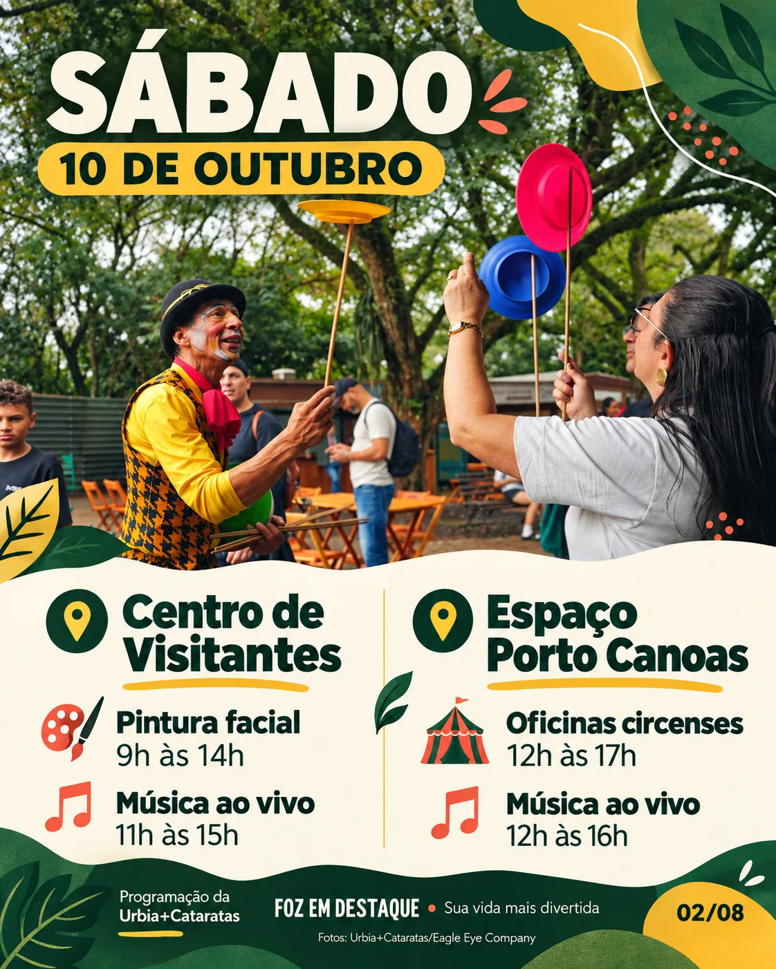 Dia das Crianças nas Cataratas 2 Sábado de circo e música em Foz 2