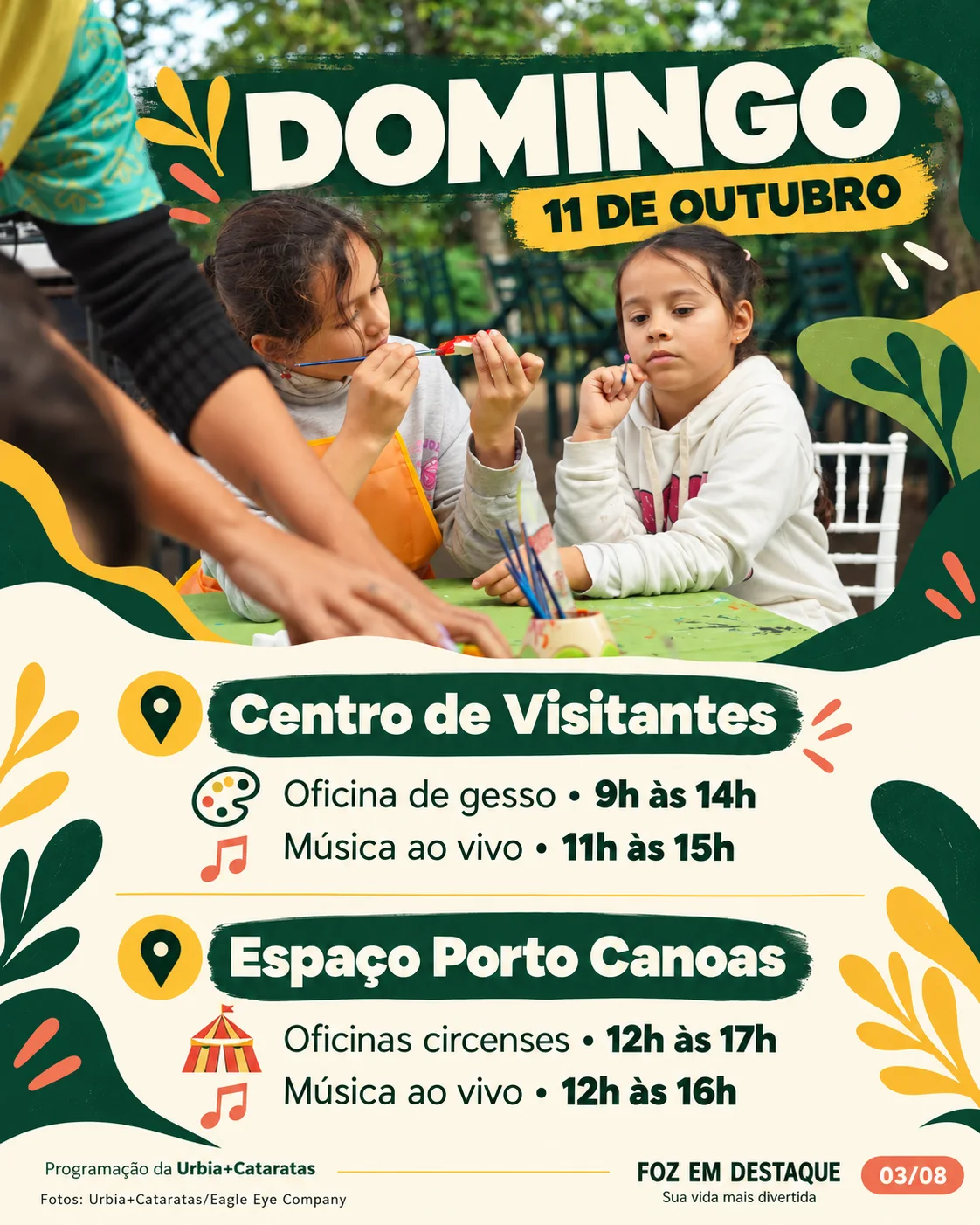 Dia das Crianças nas Cataratas 3 Domingo de arte e música em Foz 3