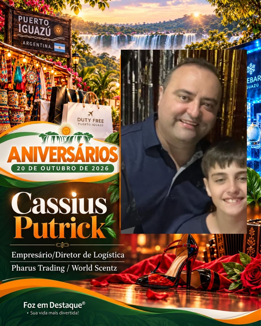 Aniversariantes 20 de outubro Região Trinacional Cassius Putrick