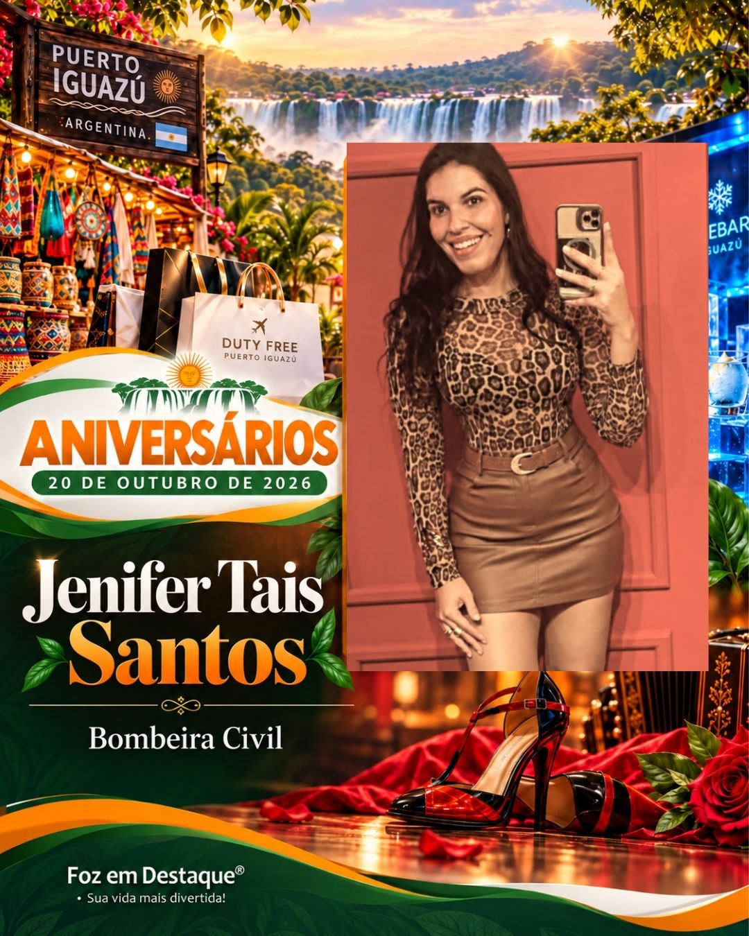 Aniversariantes 20 de outubro Região Trinacional Jenifer Tais Santos