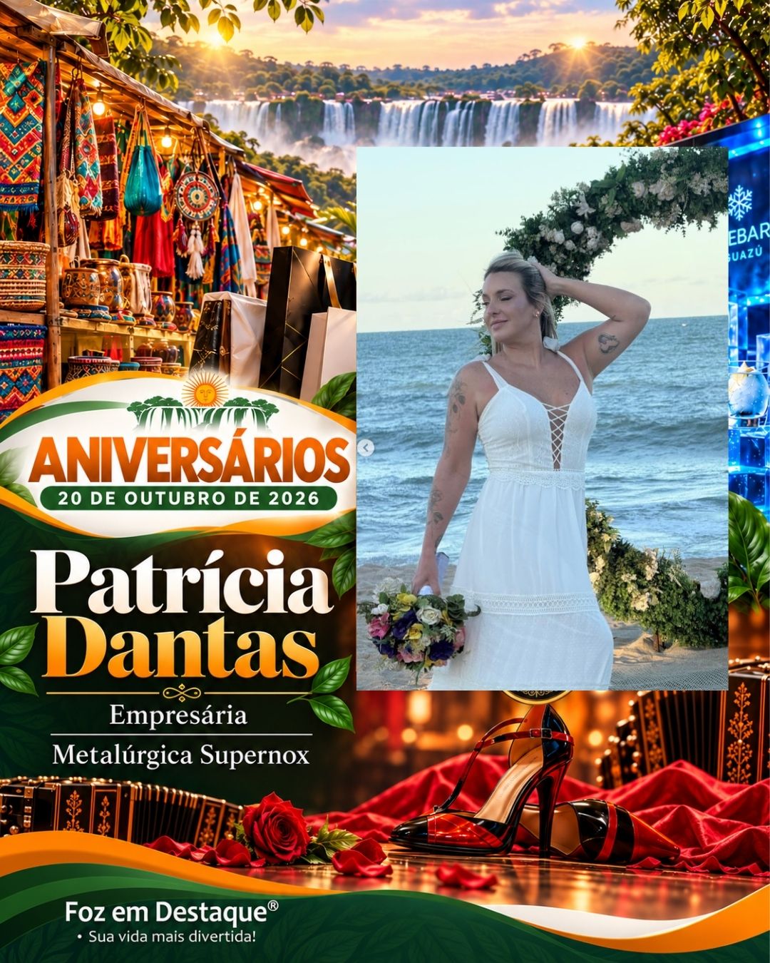 Aniversariantes 20 de outubro Região Trinacional Patrícia Dantas