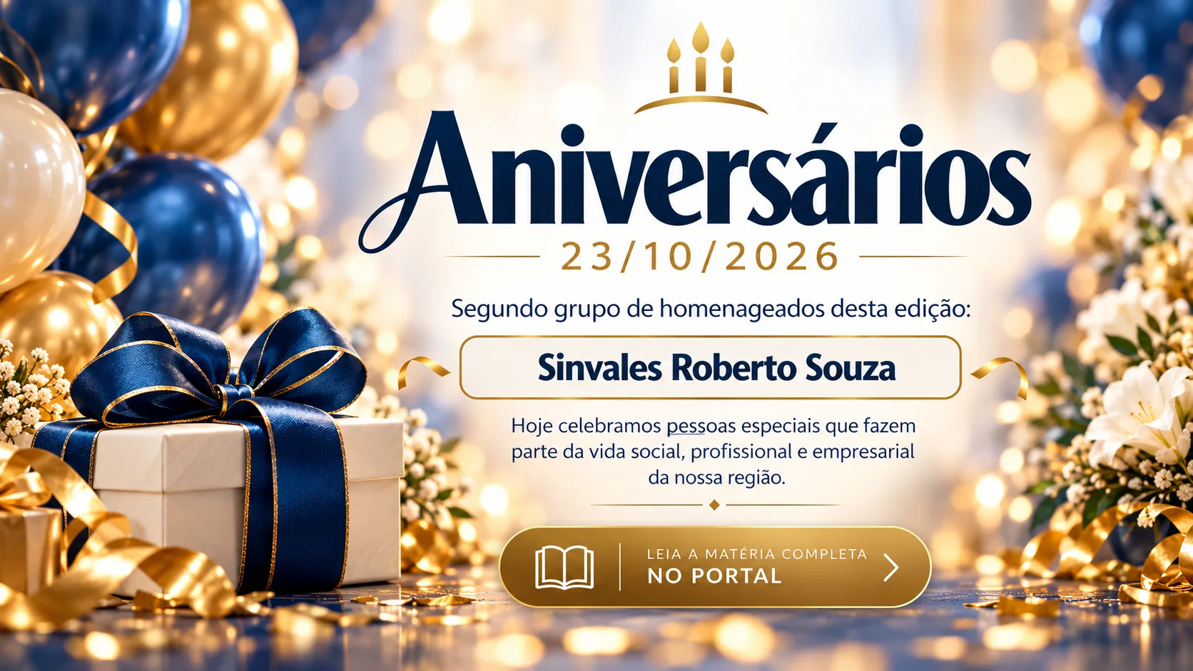 Aniversariantes de 23 de Outubro na Região Trinacional