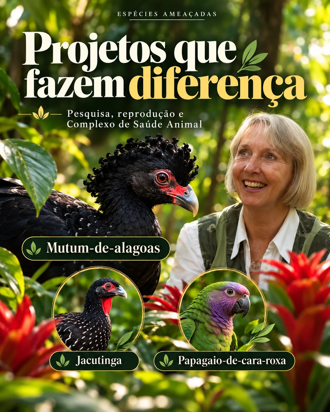 Projetos de Impacto e Recuperação de Espécies Ameaçadas