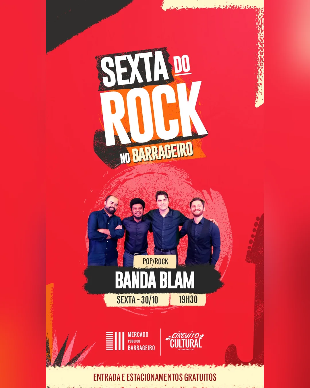 03 SEXTA ROCK Sexta do Rock (30/10): Clássicos e Energia
