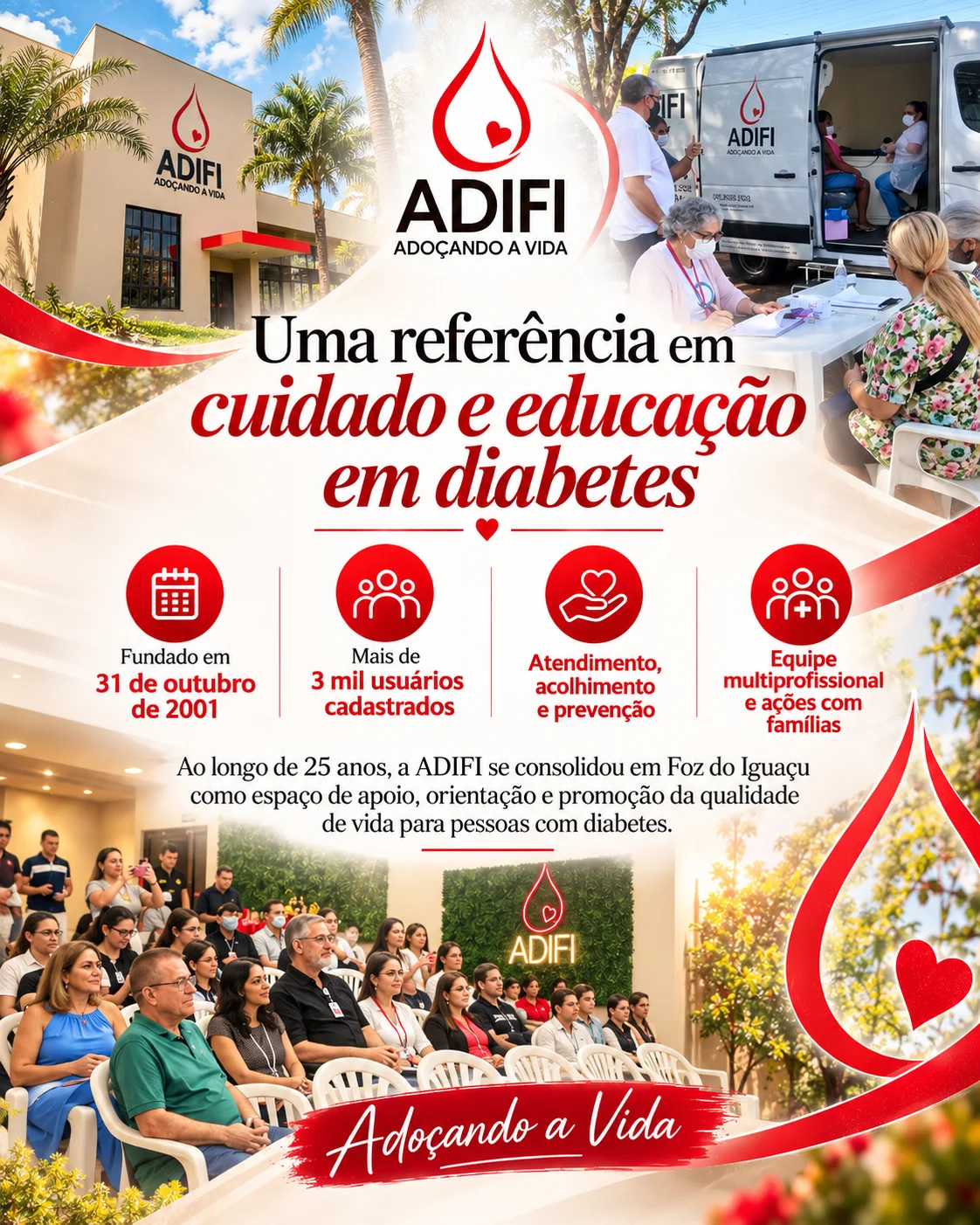 Instituto ADIFI 25 anos Crescimento, Equipe Multiprofissional e Atendimento